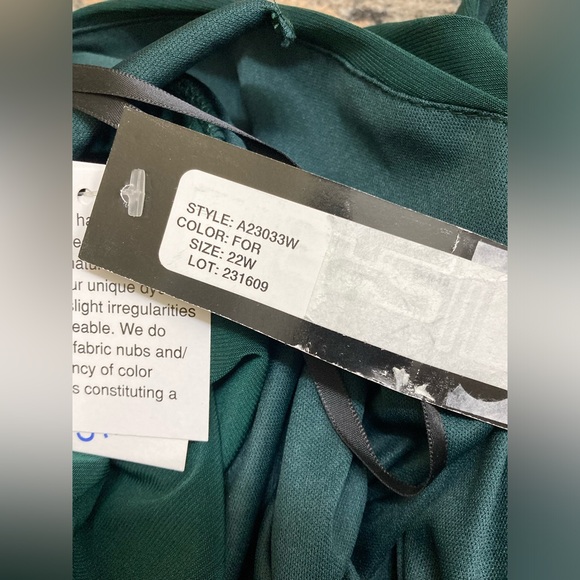 NWT Drape Back Column Gown Betsy & Adam SIZE 22 WIDE - Picture 5 of 9